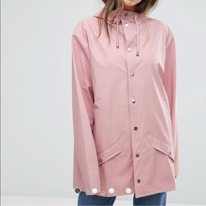 Rains Unisex Rain Jacket Pink Size XXS-XS